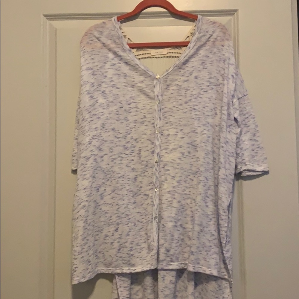 Light purple heathered tunic